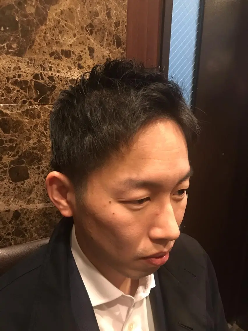 ショート メンズ カット ヘアセット HIRO GINZA 銀座一丁目店のヘアスタイル
