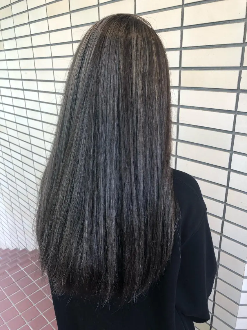 ロング カラー ハイライトカラー ハイライト カット ヘアカラー トリートメント 🤍2nd🤍田所 美希のヘアスタイル