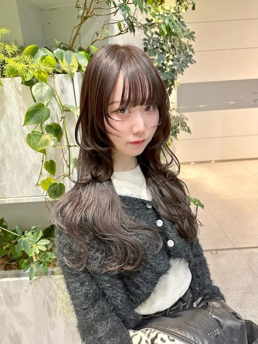 ロング カット ヘアカラー トリートメント 東北No.1完全個室 💐梶谷社長のヘアスタイル