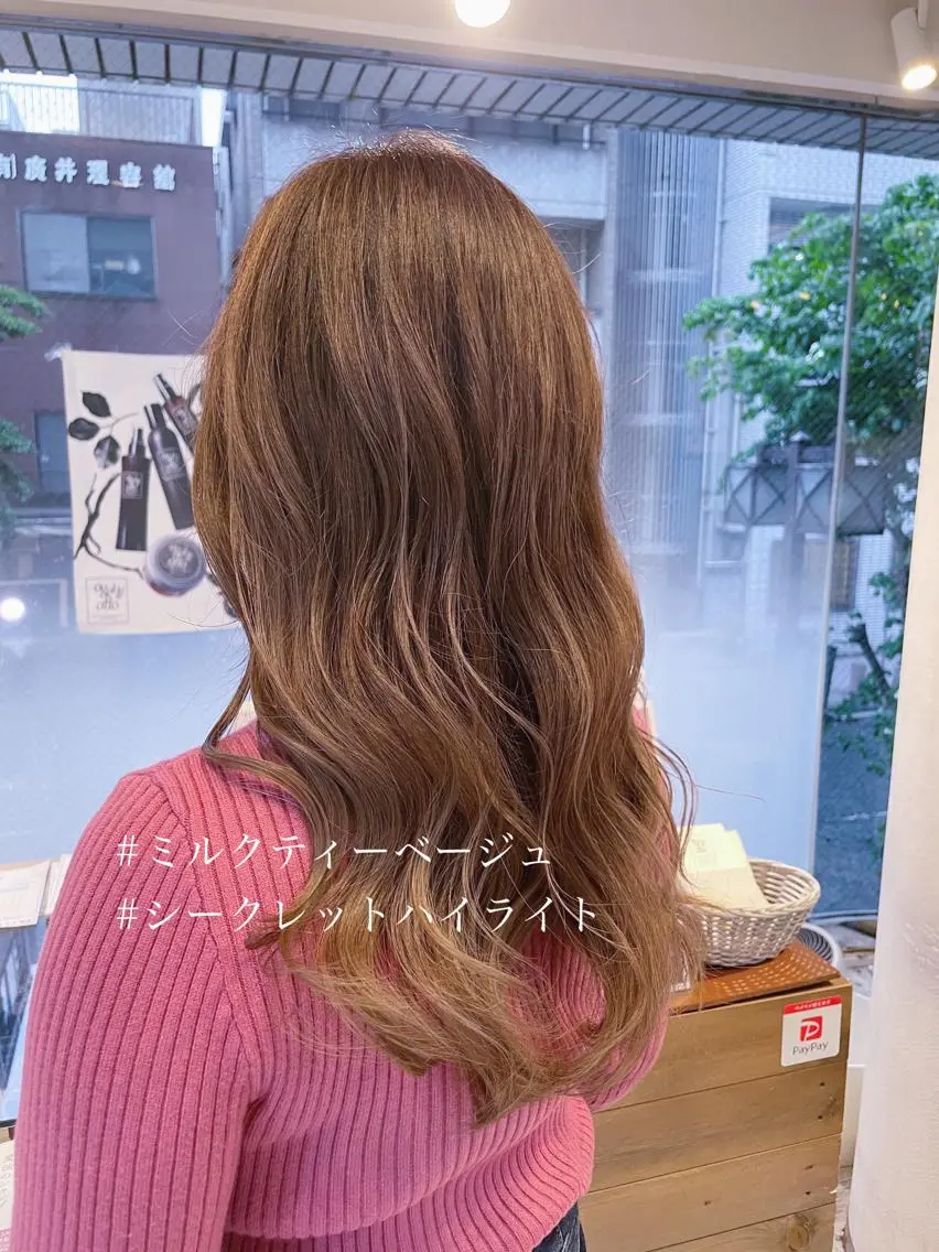 セミロング カラー アッシュ アッシュブラック ベージュカラー 黒髪 ブルーカラー 桜木町/西山竜一 /大人可愛い×美髪のヘアスタイル