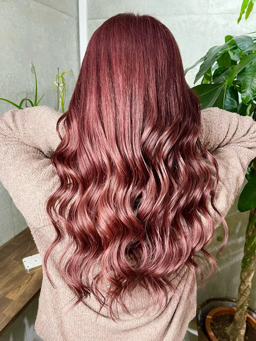 カラー ラベンダーカラー ラベンダーピンク ピンクカラー カット ヘアカラー Kazu 🌠名古屋 ハイトーン/レイヤーのヘアスタイル