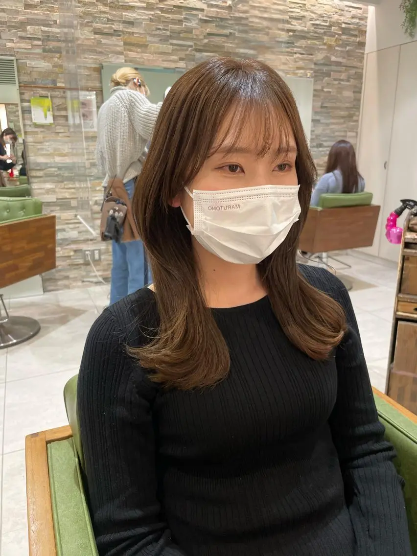 ロング カット ヘアカラー トリートメント 石渡このみ 🍊レイヤーカットのヘアスタイル