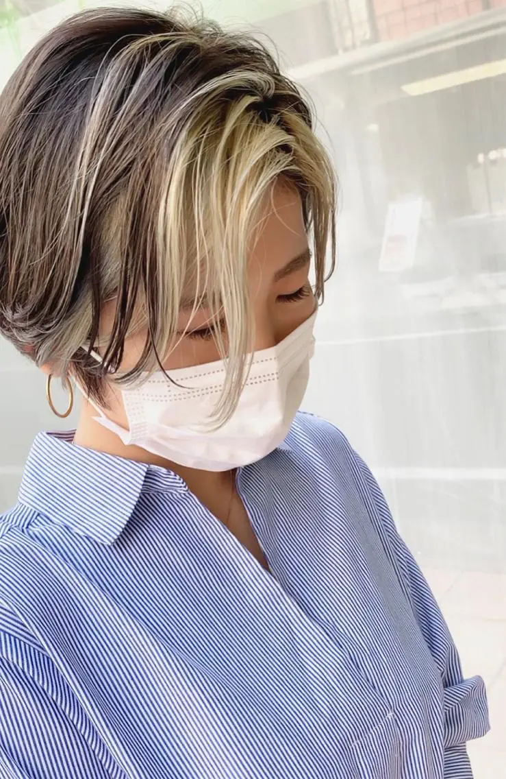 ショート カラー 大人女性ショート専門 tomodaのヘアスタイル