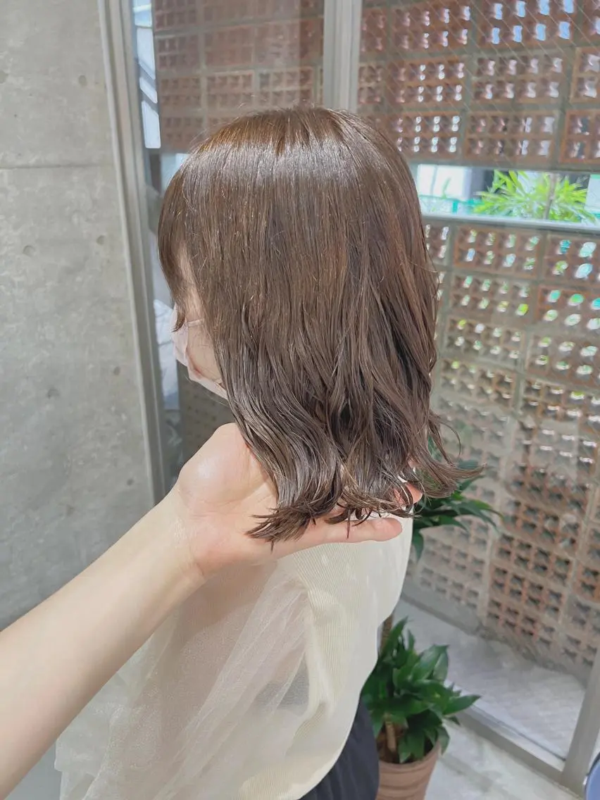 パーマ カット パーマ トリートメント ボブパーマコテ巻き風 パーマNo1深江秀平のヘアスタイル