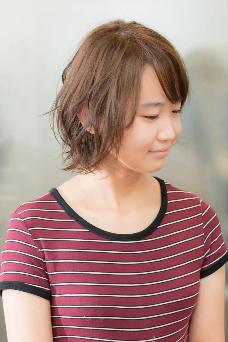 ショート カラー 斜めバング 似合わせカット a.Pecslap/ TERUのその他イメージ