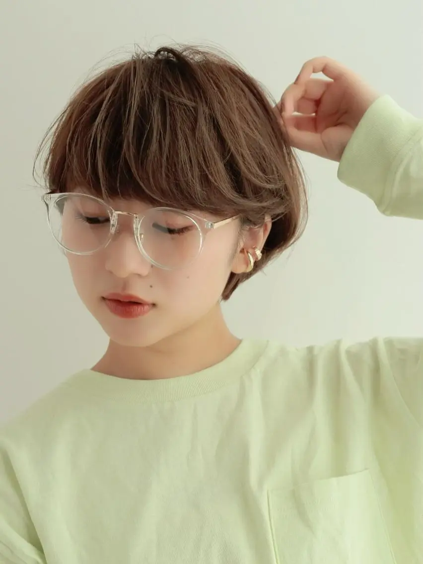ショート カット ヘアカラー トリートメント ヘアセット ショート/縮毛矯正 紺野紘三のヘアスタイル