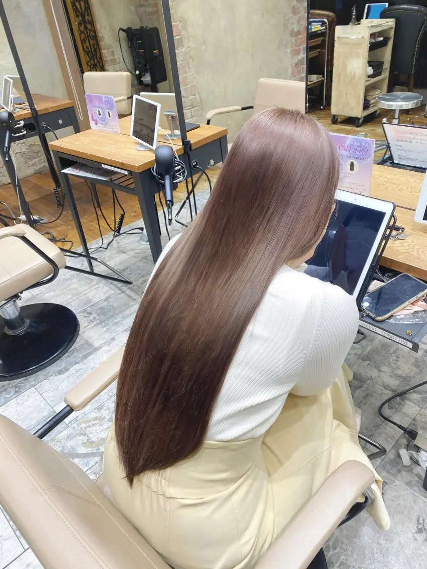 カラー 銀座/レイヤー 顔周りカット溝手優太のヘアスタイル