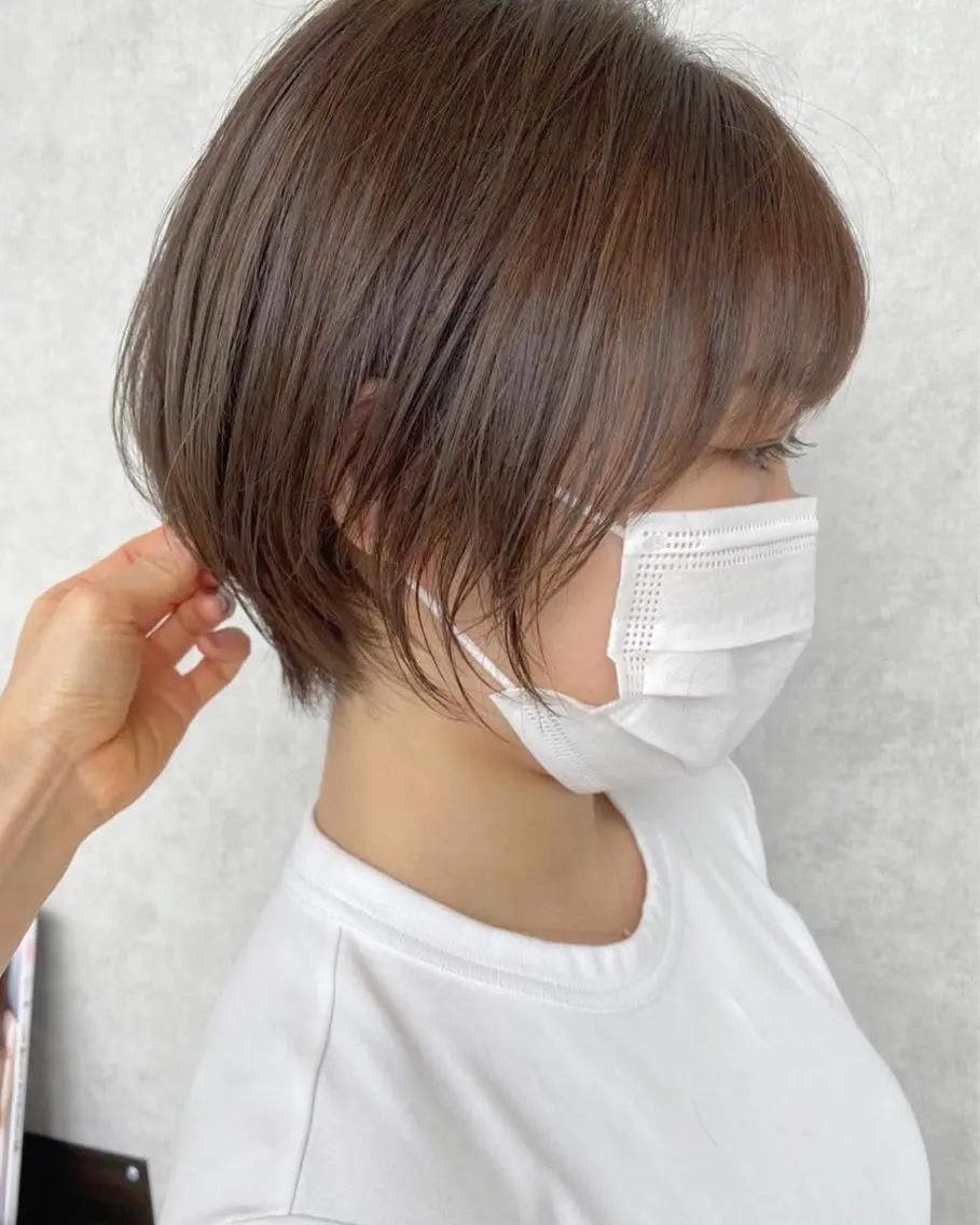 ショート ショートヘア カット ヘッドスパ 小田 莉加子のヘアスタイル