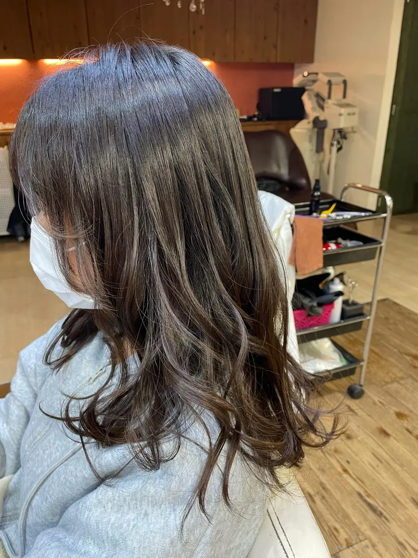 ミディアム トリートメント 山木 裕子のヘアスタイル