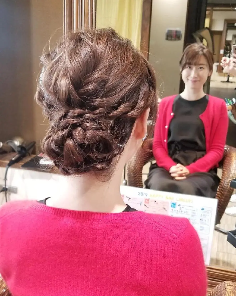 ヘアアレンジ ヘアカラー トリートメント 高口 雅のヘアスタイル