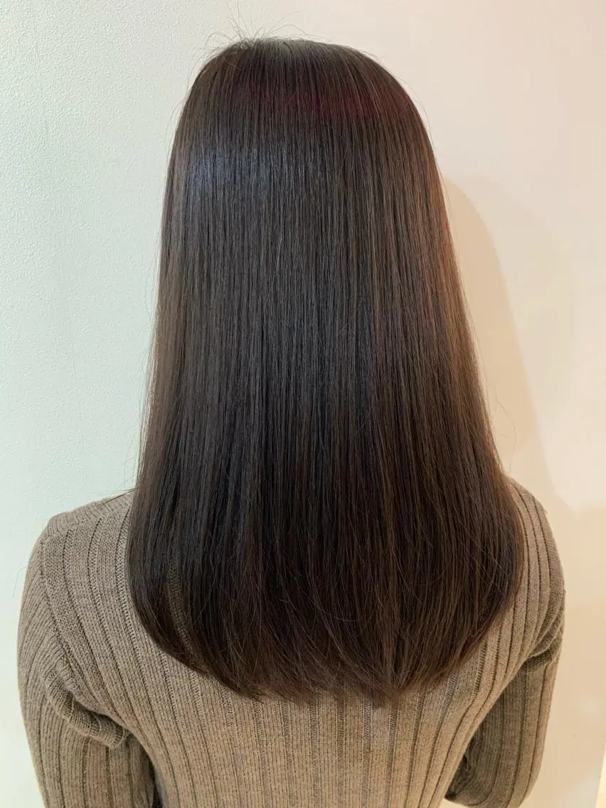 ロング カラー カット ヘアカラー なりたいが叶う ながしまじゅんきのヘアスタイル