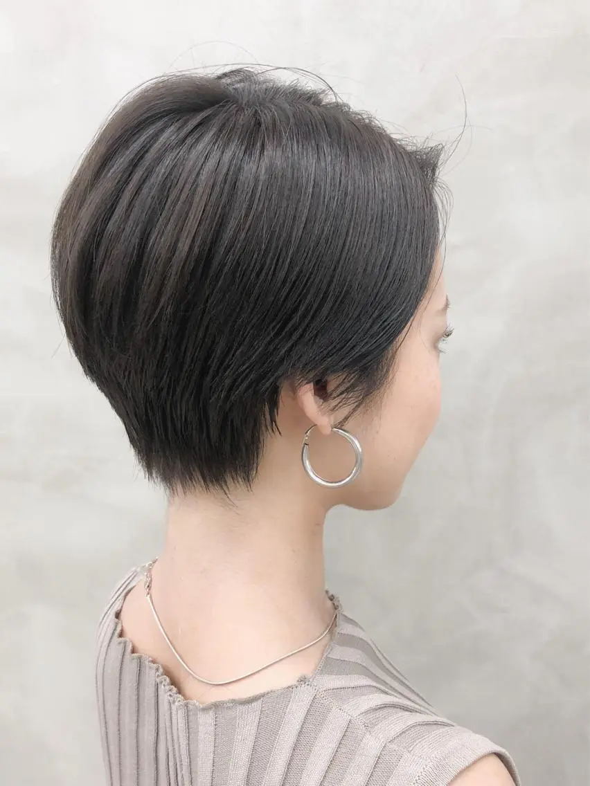 ショート カラー ハンサムショート グレージュ ショートヘア ショート・ボブ 徳竹淳一のヘアスタイル