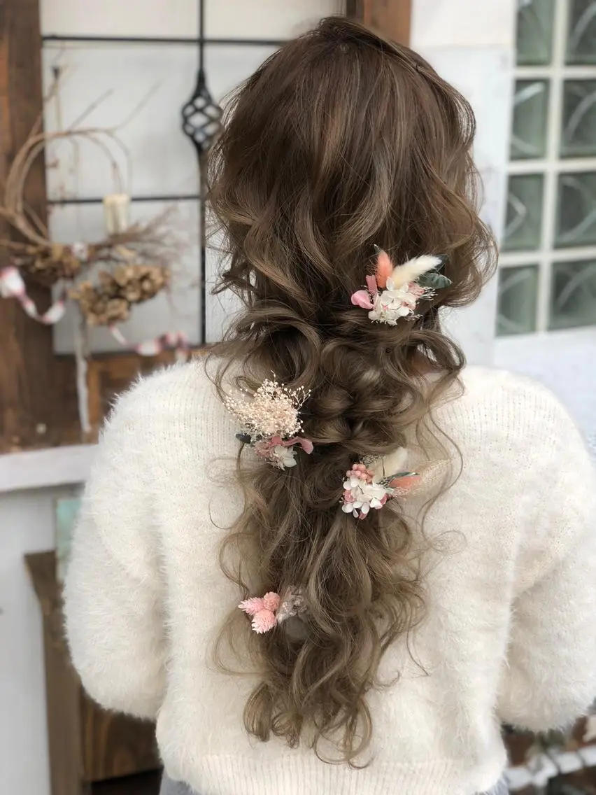 ロング ヘアアレンジ ヘアセット ともや/ヘアセット/ ヘアメ/ヘアアレンジのヘアスタイル