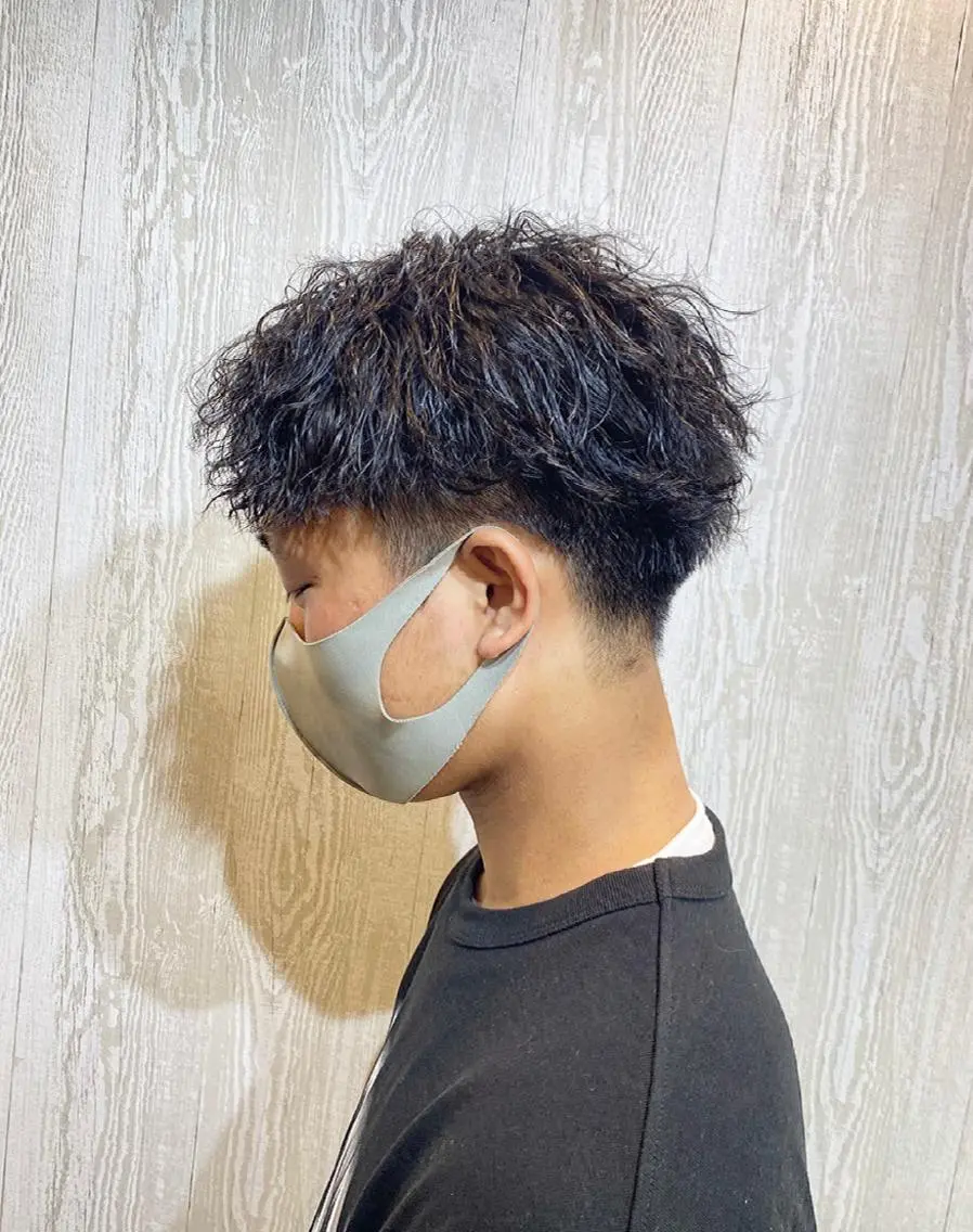 ショート カラー パーマ メンズ カット パーマ TELA HAIR 副代表　岡田のヘアスタイル