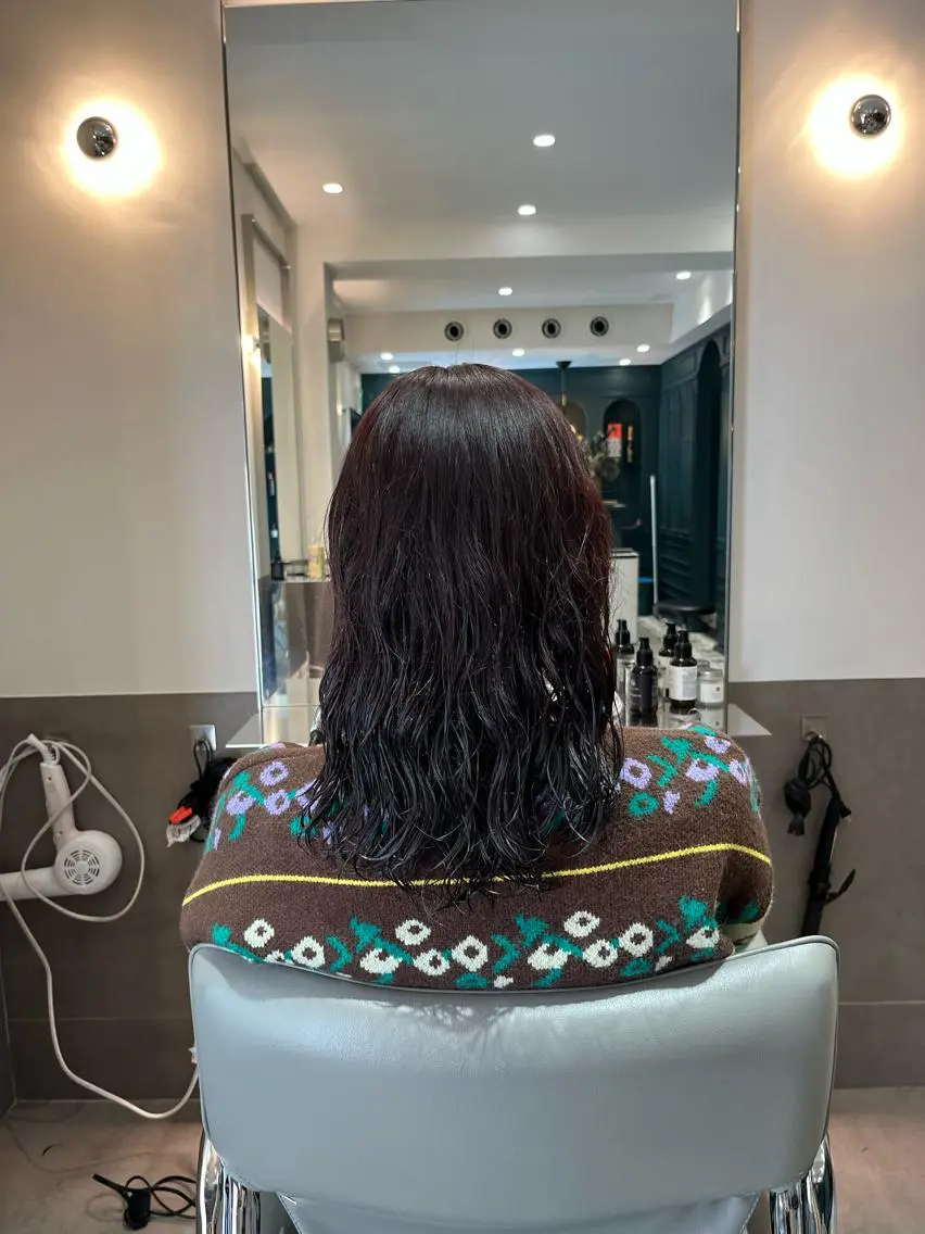 ミディアム カラー パーマ 🌻暖色カラー🌻 sakuraのヘアスタイル
