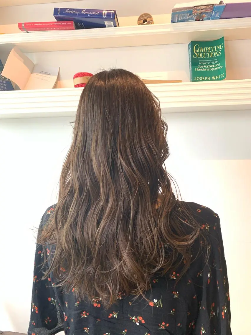 ロング ヘアカラー トリートメント ヘッドスパ ヘアセット 大宮/山口 竣也のヘアスタイル