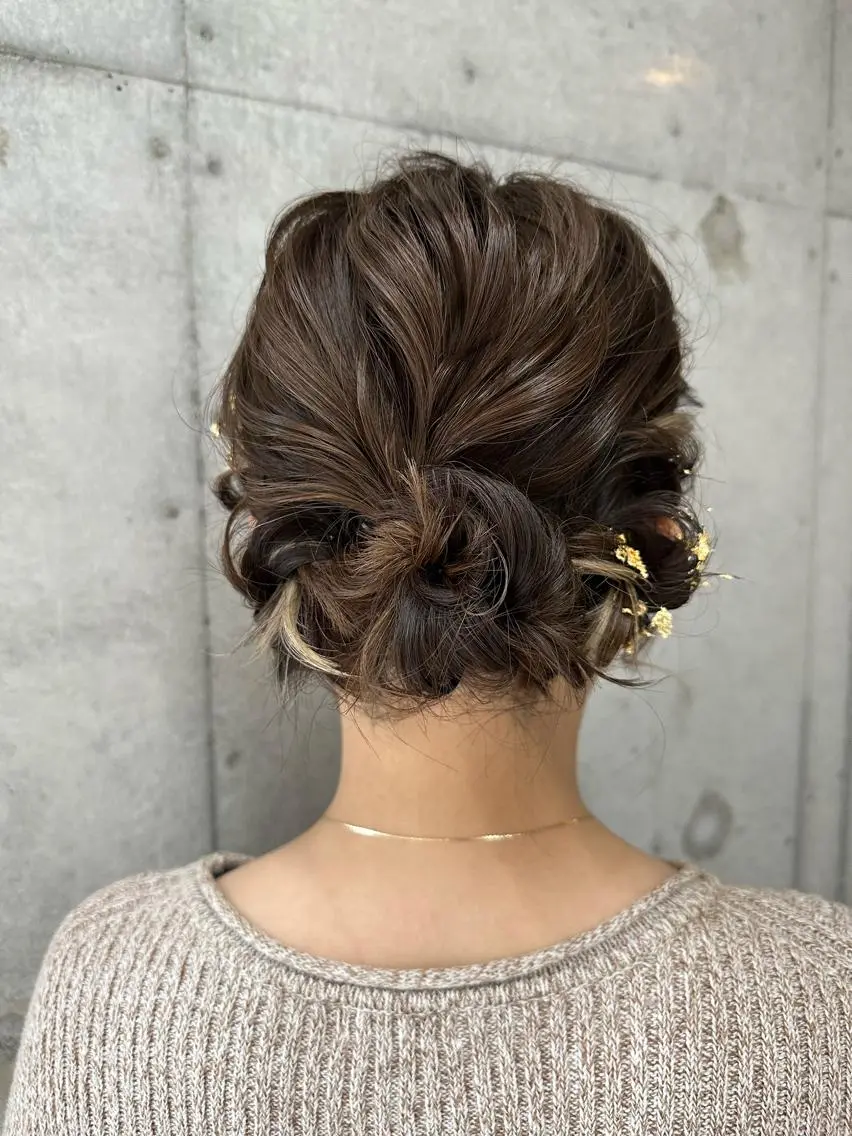 ミディアム ヘアアレンジ 🎀ヘアセット/艶髪 /はやしほのか🎀のヘアスタイル
