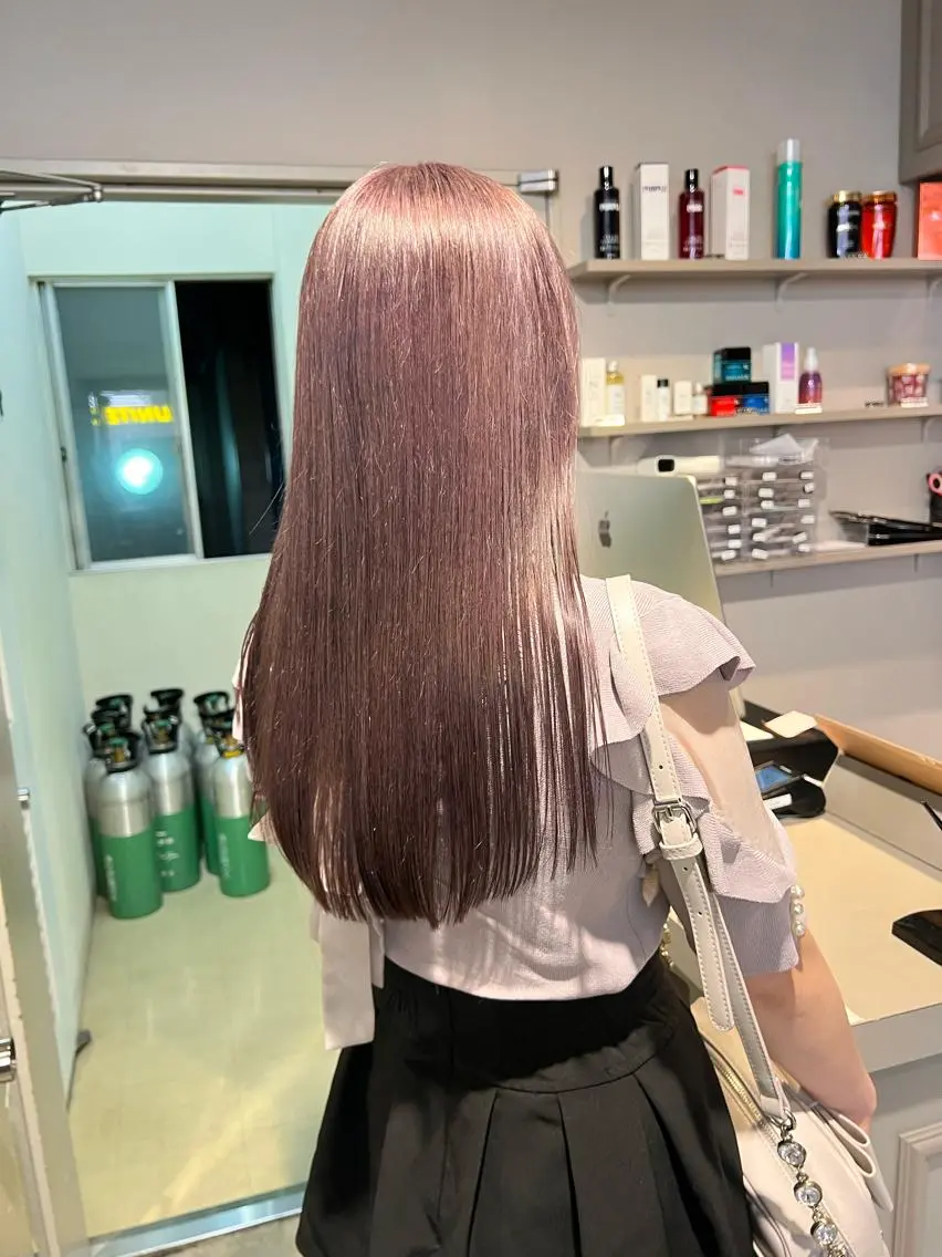ロング カラー ヘアアレンジ 🩵 JURI🩵のヘアスタイル