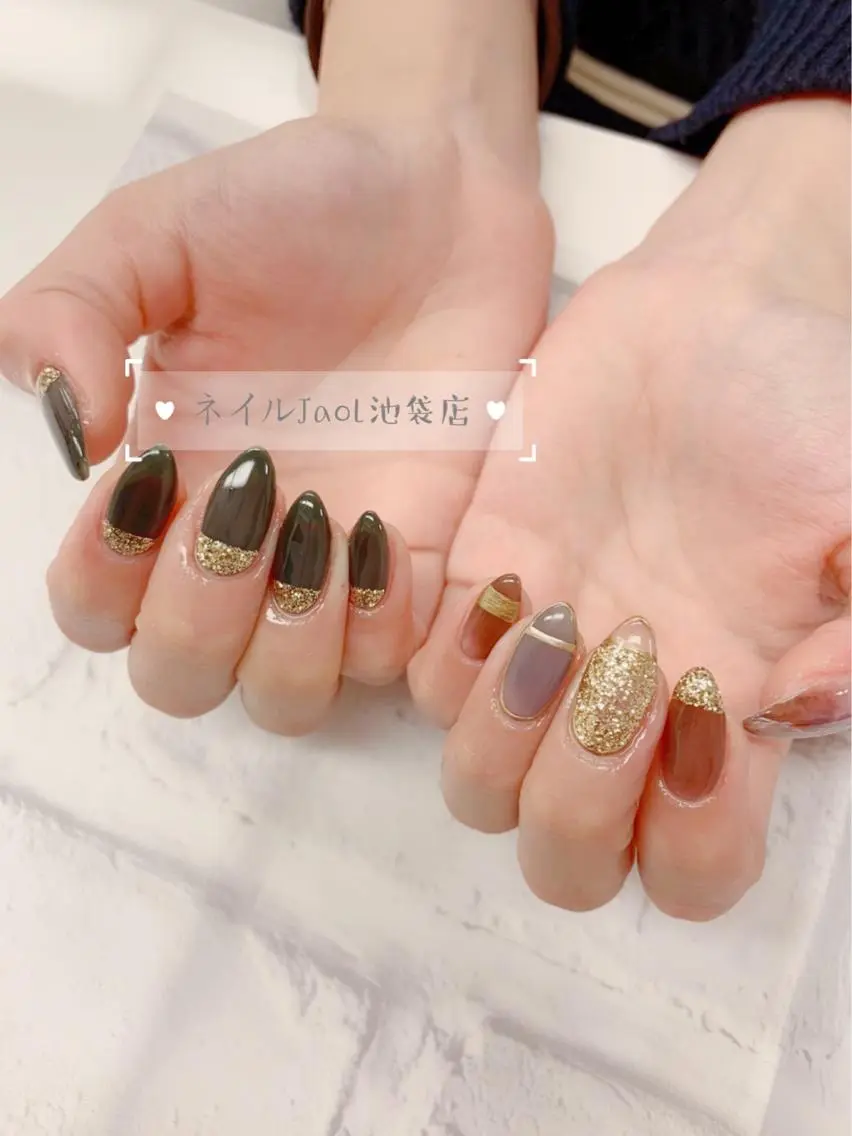 セミロング ネイルJaol 池袋のネイルデザイン
