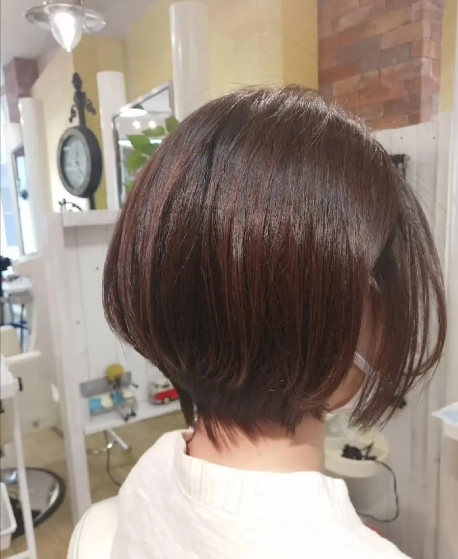 ショート カラー ショートボブ ボブ ショートヘア 野田 茉希のヘアスタイル