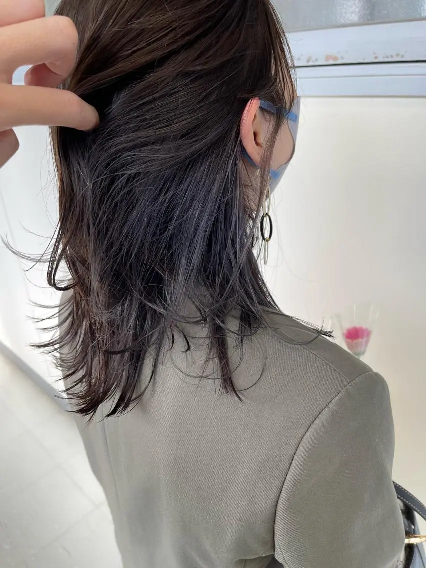 ミディアム カラー カット ヘアカラー トリートメント シンタニナオト /梅田茶屋町のヘアスタイル