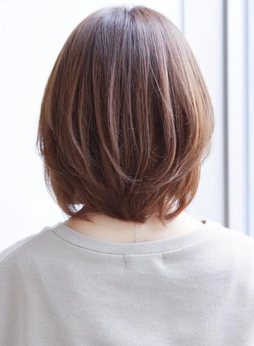 ミディアム ボブ ゆ ずのヘアスタイル