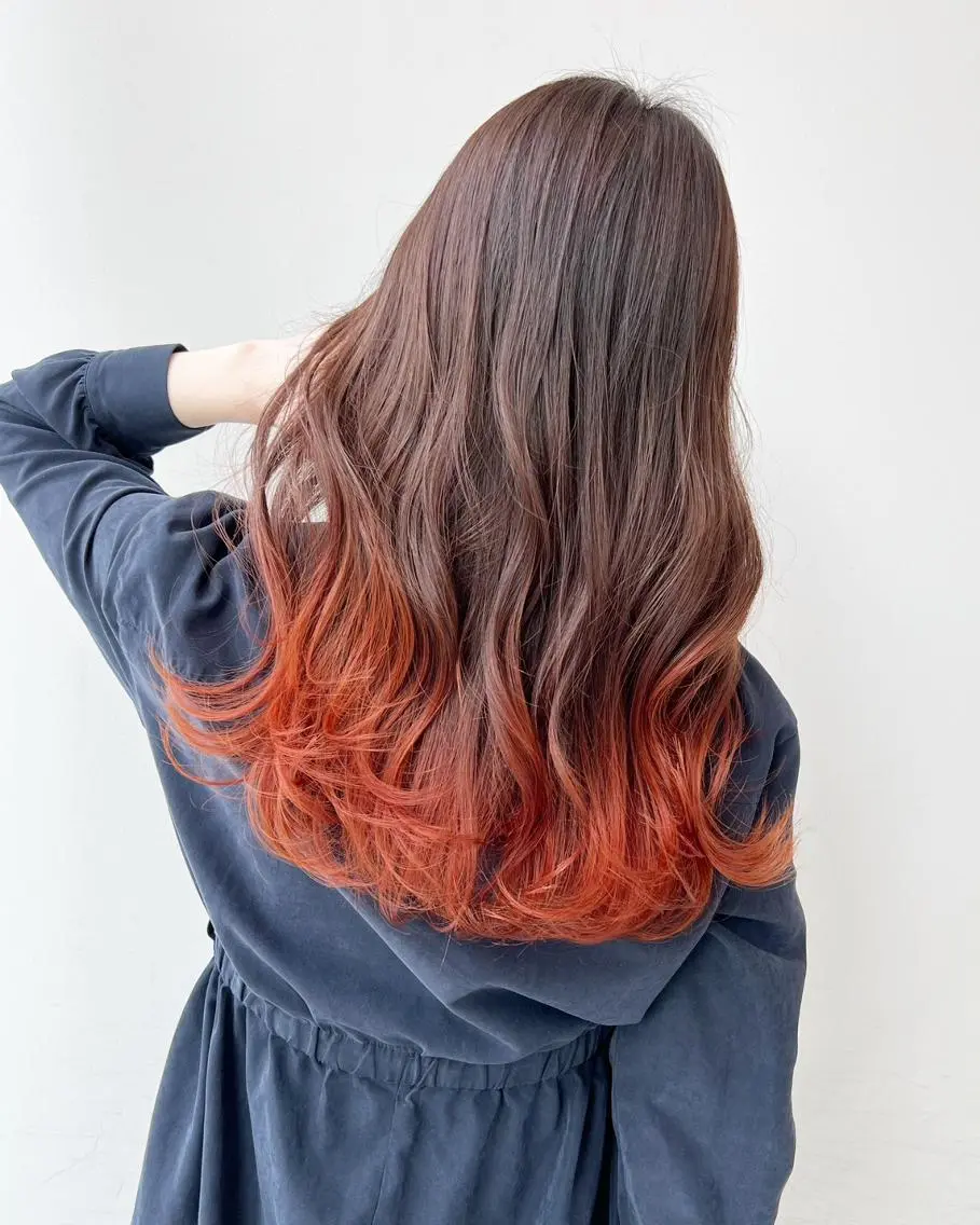 カラー アディクシーカラー バレイヤージュ ブリーチ ダブルカラー グラデーションカラー ヘアカラー トリートメント 【公式】amble luxe池袋東口🩷のヘアスタイル