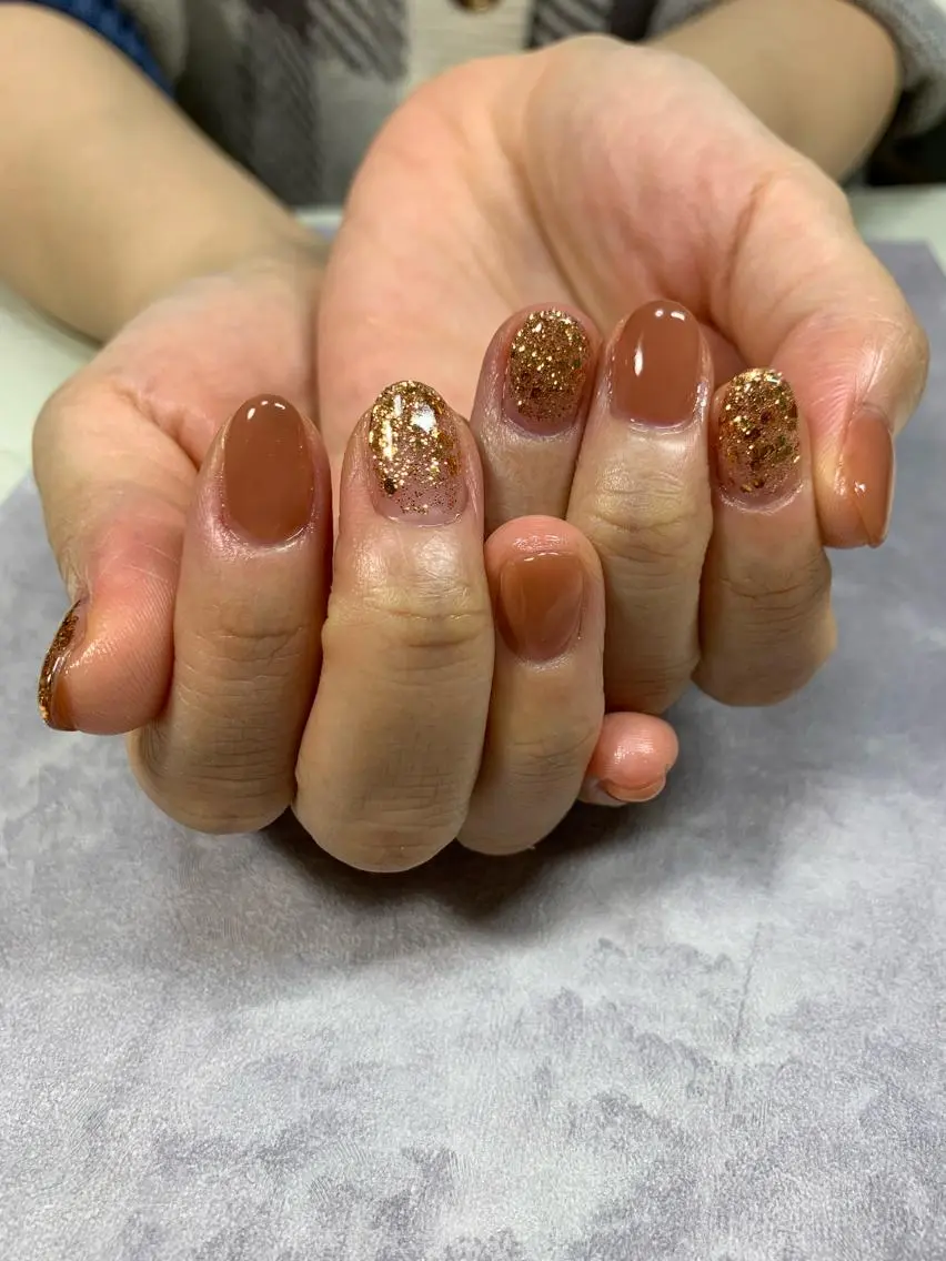ネイル ワンカラーネイル SAKU nail 作島茜のネイルデザイン