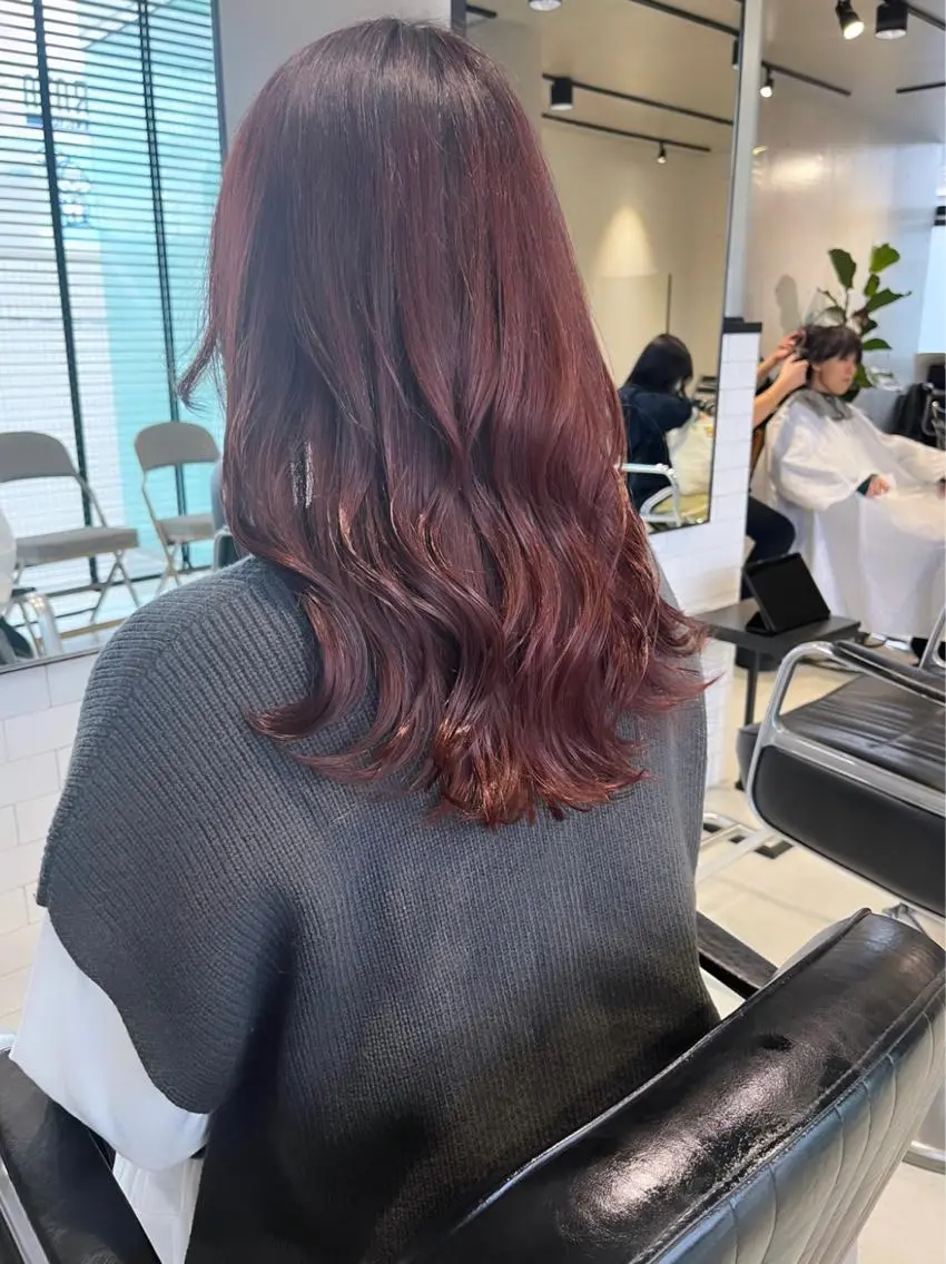 ロング カラー パーマ ヘアアレンジ 透明感カラー✂︎ /縮毛矯正/YUKAのヘアスタイル