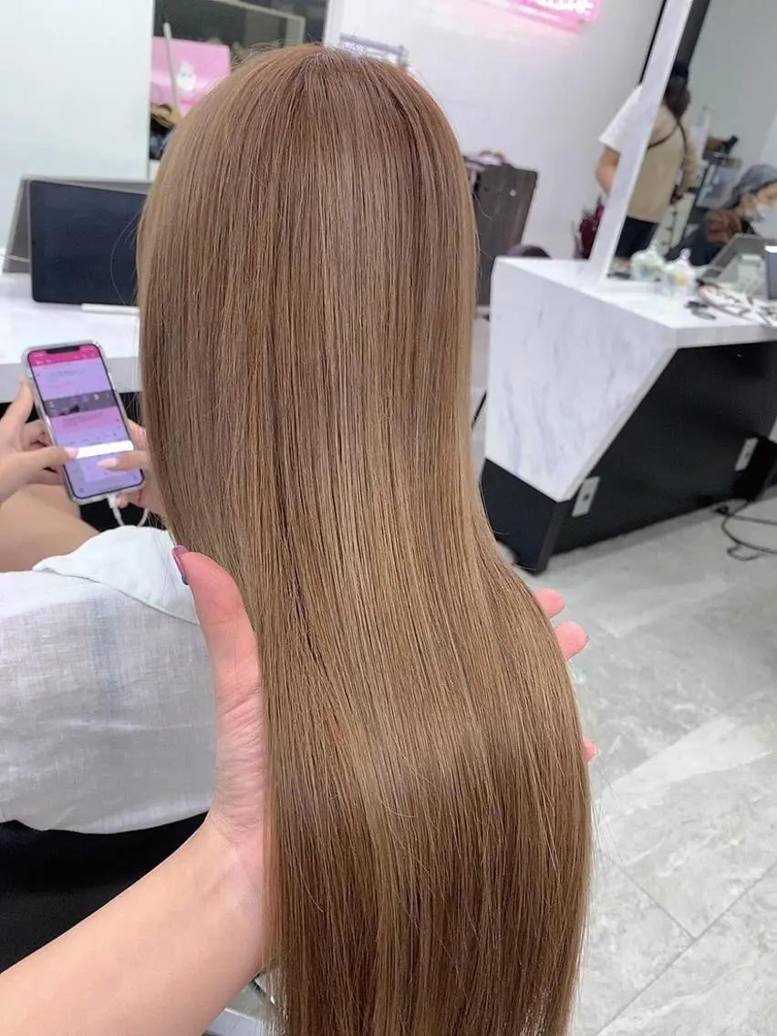 ロング カラー 髪質改善 トリートメント ヘアカラー トリートメント 🧡YUKA🧡 渋谷/プルエクステのヘアスタイル