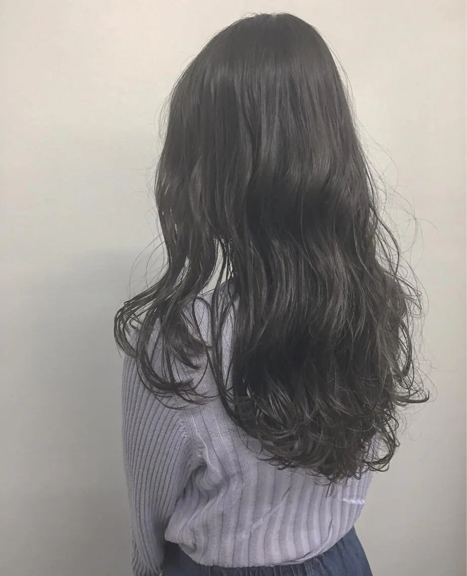 ロング カラー カット ヘアカラー 肌に馴染むカラー 梅田・増田のヘアスタイル