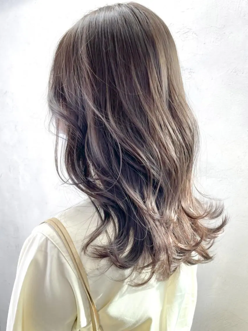 セミロング カラー パーマ ヘアアレンジ レイヤーカット ITbyALBUM 中野店のヘアスタイル