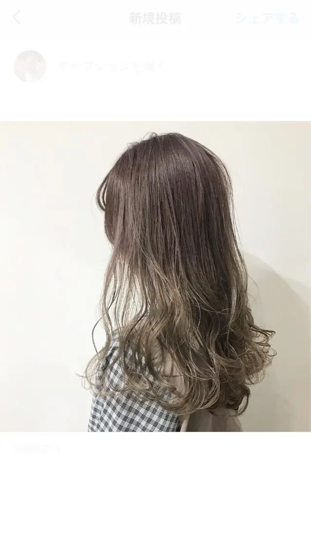 ロング カラー ブリーチ ラベンダーカラー ヘアカラー トリートメント レイヤー/顔周り /AKARIのヘアスタイル