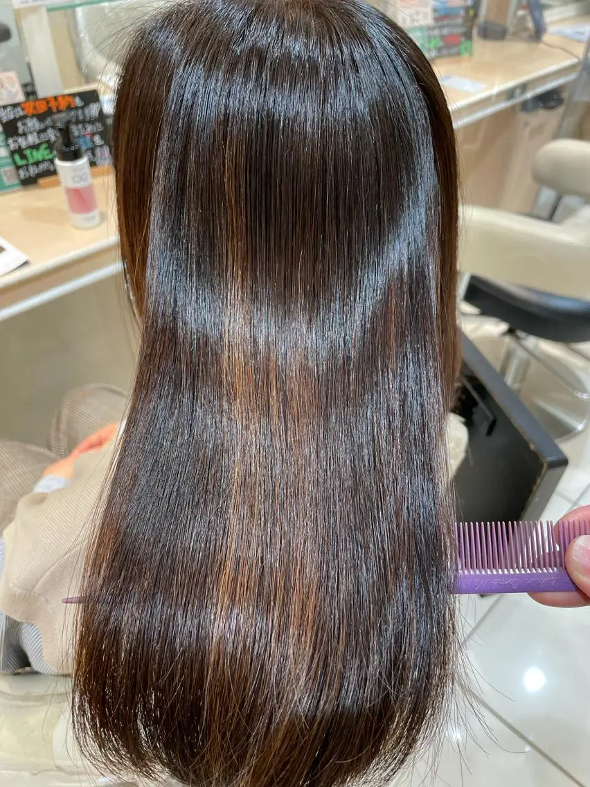 ロング 縮毛矯正、髪質改善/ 松田 龍之介のヘアスタイル