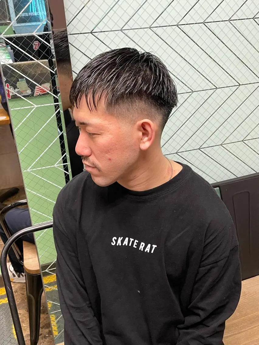 メンズ フェードカット カット 渋谷/フェード/ 國分 翔のヘアスタイル