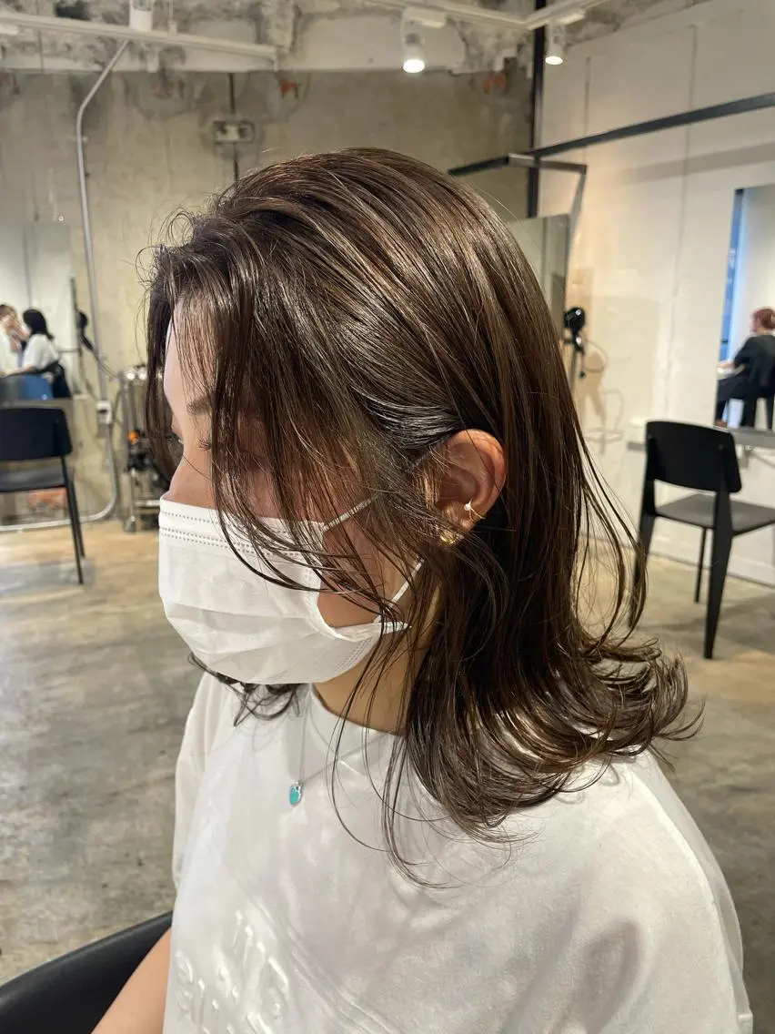 ミディアム カラー ハイライトカラー ハイライト 沖縄/ヘアアレンジ /ナカノのヘアスタイル
