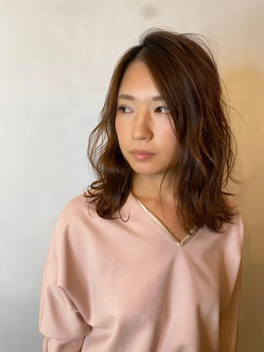 ミディアム 藤田 遼のヘアスタイル