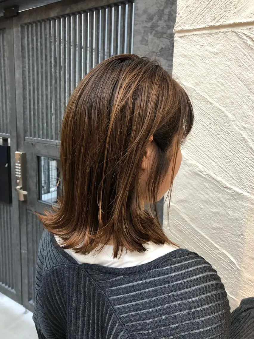 ミディアム カラー メンズヘア特化 崎田 成人のヘアスタイル