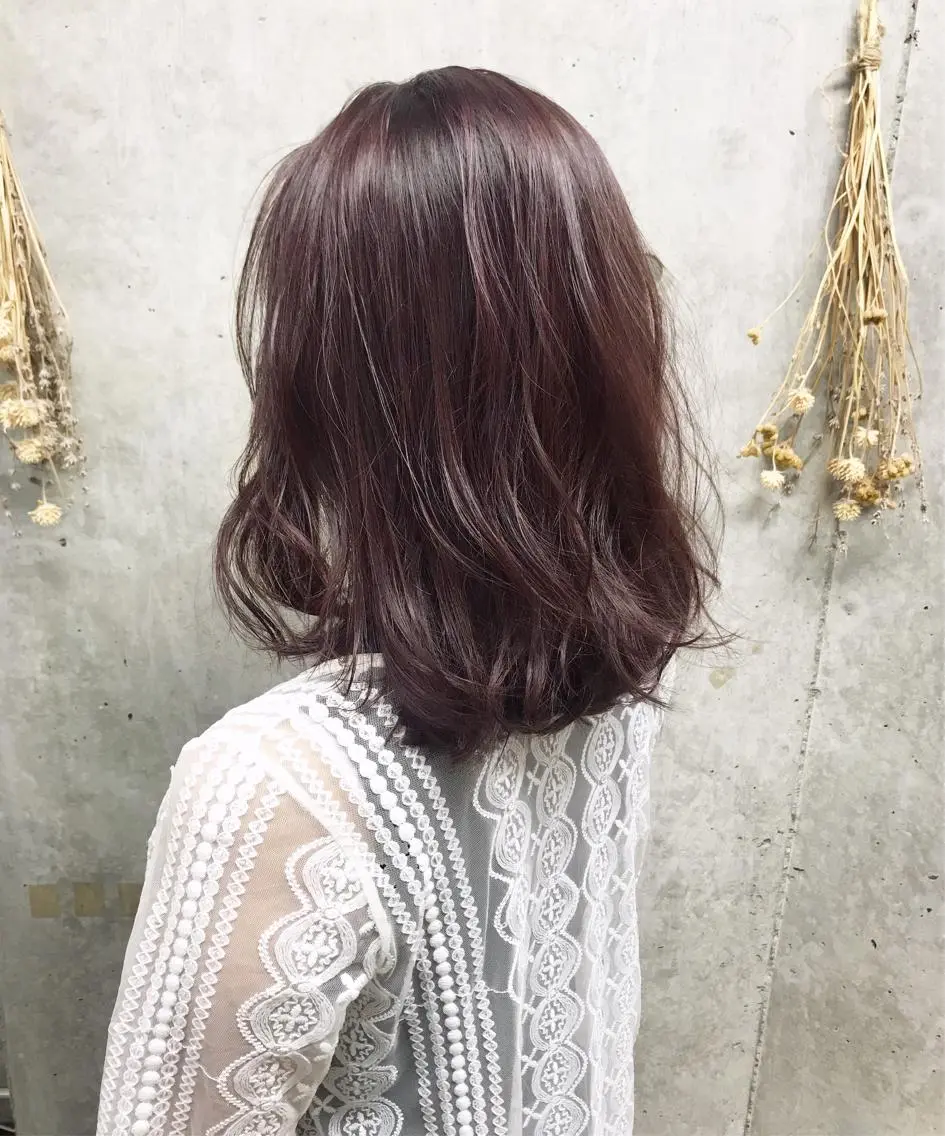 セミロング カラー ヘアアレンジ ピンクカラー Satsuki ✂︎♡のヘアスタイル