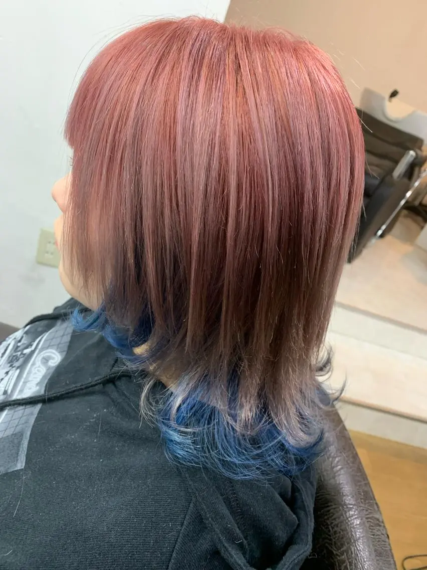 ミディアム カラー R ri R takagiのヘアスタイル