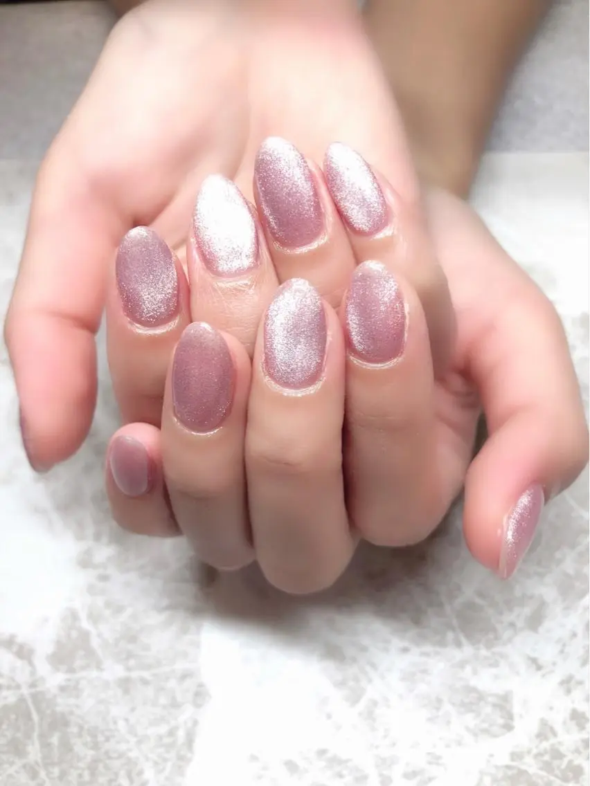 ネイル ハンドネイル マジック ミラーのネイルデザイン