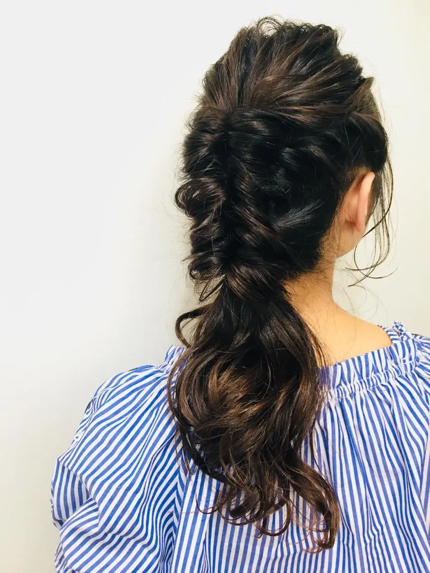 セミロング 長谷川 礼子のヘアスタイル