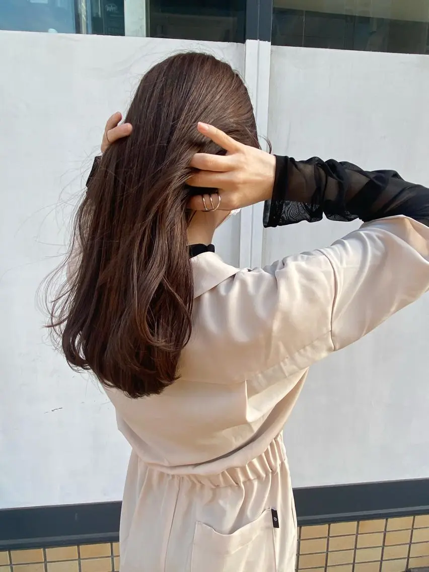 ロング カラー カット ヘアカラー トリートメント maeda yumiのヘアスタイル
