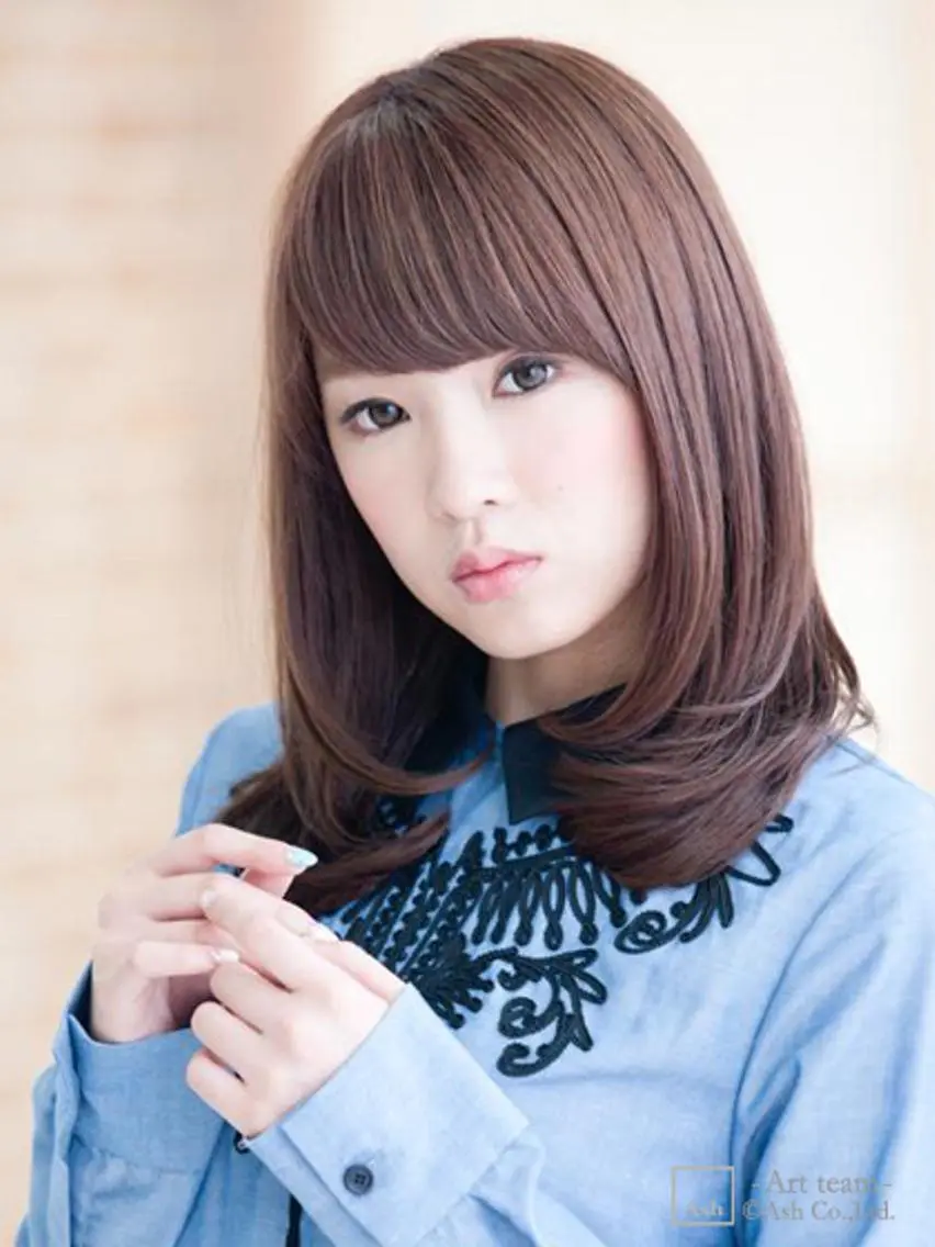 ミディアム "オクムラ タクヤ"のヘアスタイル
