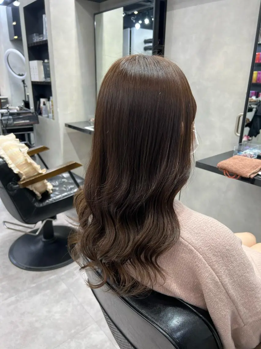 ロング カラー ヘアアレンジ シールエクステ アディクシーカラー アッシュ バレイヤージュ ベージュカラー カット ヘアカラー トリートメント ar+ ❤︎ maiのヘアスタイル