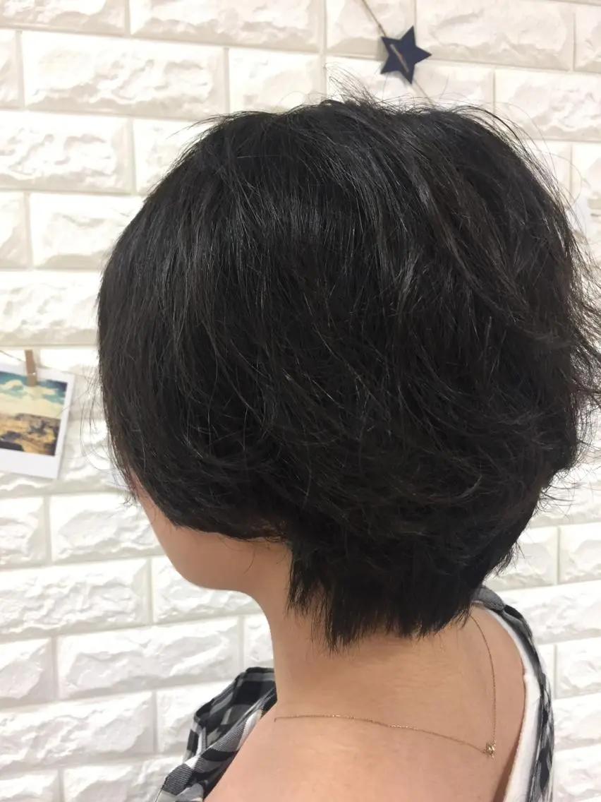 ショート パーマ パーマ トリートメント 盛れるレイヤーカット 得意🌹井上美沙のヘアスタイル