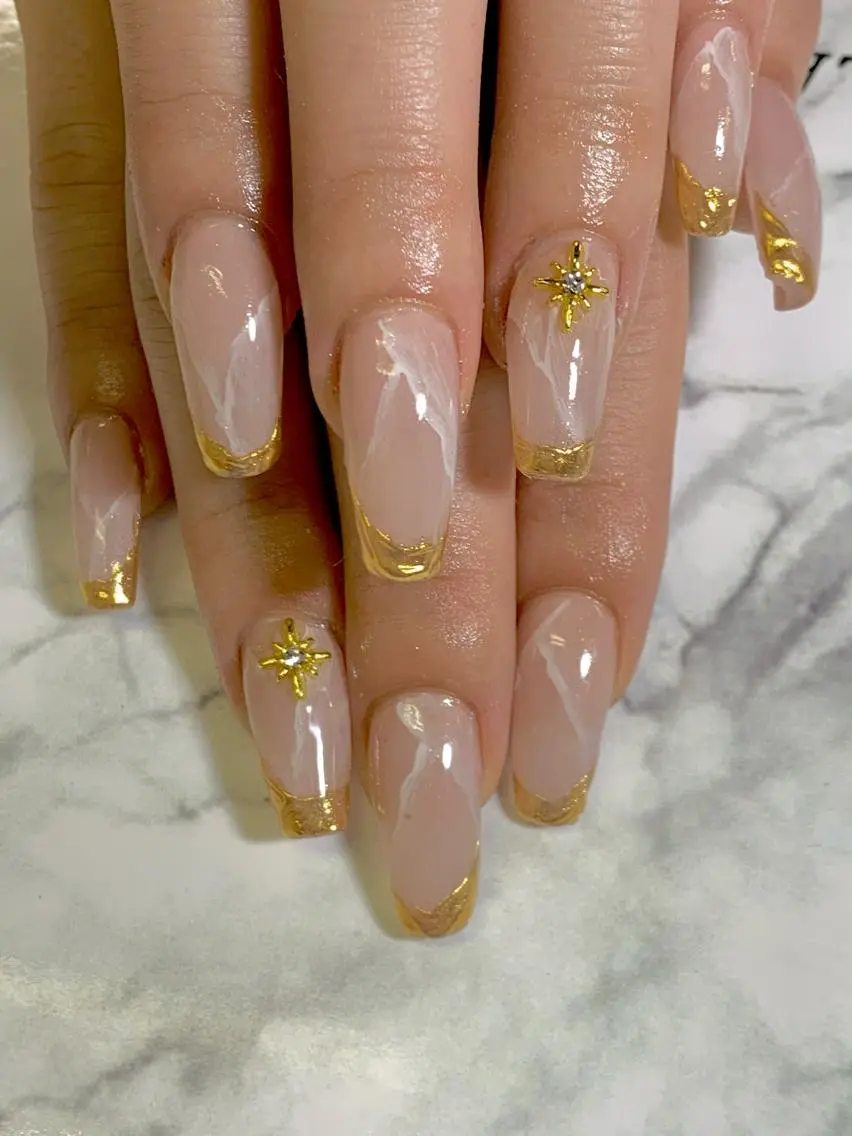 ロング ネイル スカルプネイル H NANAのネイルデザイン
