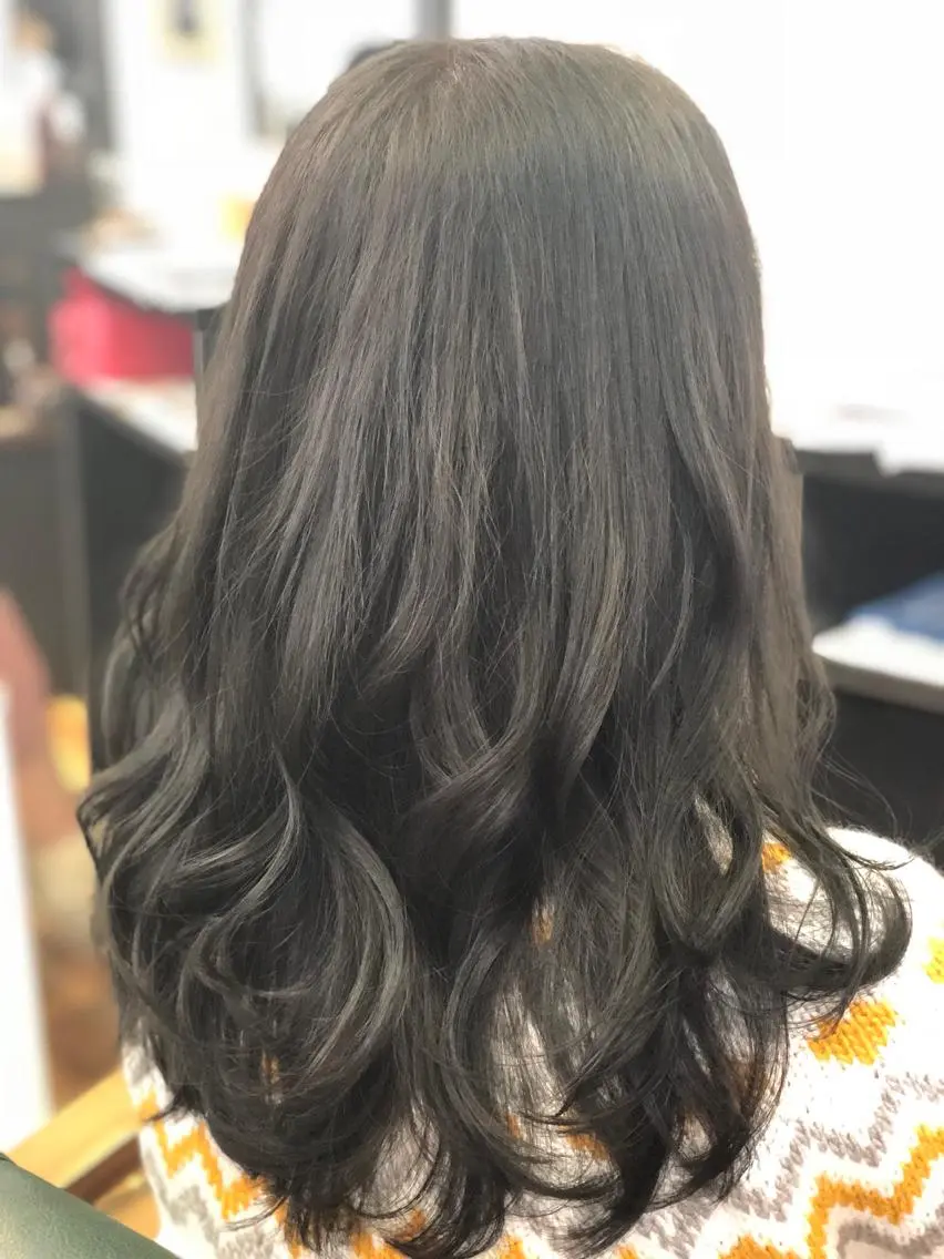 セミロング カラー 増山 大起のヘアスタイル