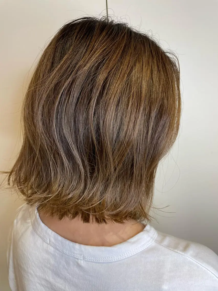 ミディアム カラー その他 NINE+/代表 ブリーチ特化型サロンのヘアスタイル