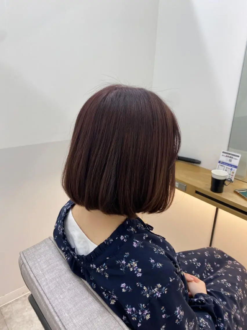 ミディアム バイオレットブラウン マツモト シゲキのヘアスタイル
